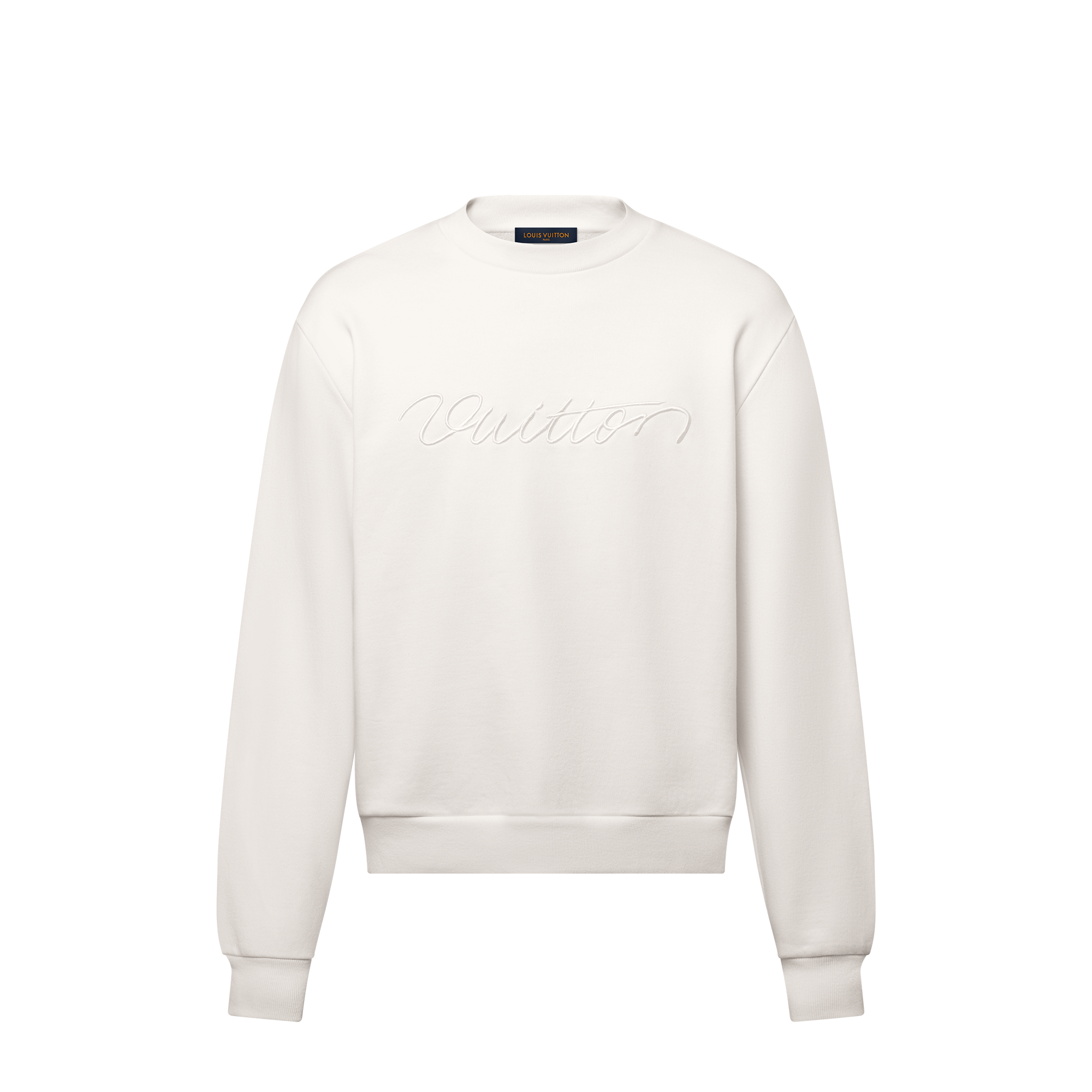 Embroidered Signature Crewneck - Ready-to-Wear | LOUIS VUITTON